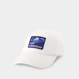 Greek Temple Rubber Cap - Casablanca - Cotton - White