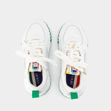 Court Sneakers - Casablanca - Leather - White/Green