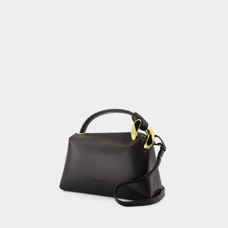 The Jwa Corner Crossbody - J.W. Anderson - Leather - Black