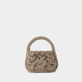 Small Cable Knit Crossbody - J.W. Anderson - Leather - Grey