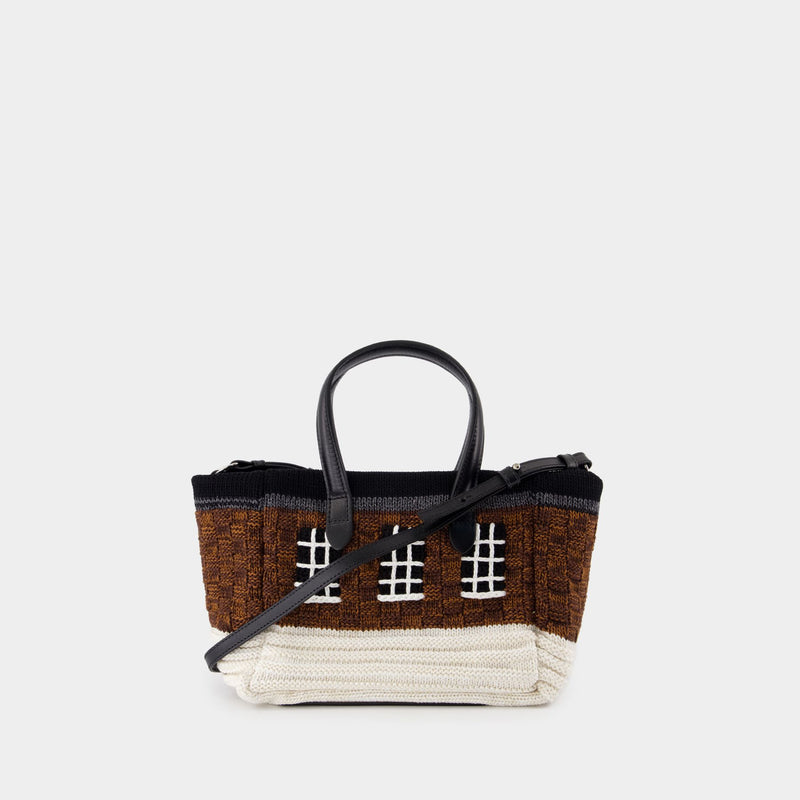 House Mini Belt Tote Bag - J.W. Anderson - Leather - Brown