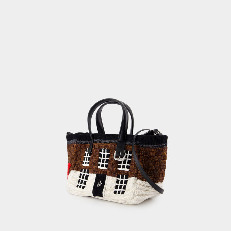 House Mini Belt Tote Bag - J.W. Anderson - Leather - Brown