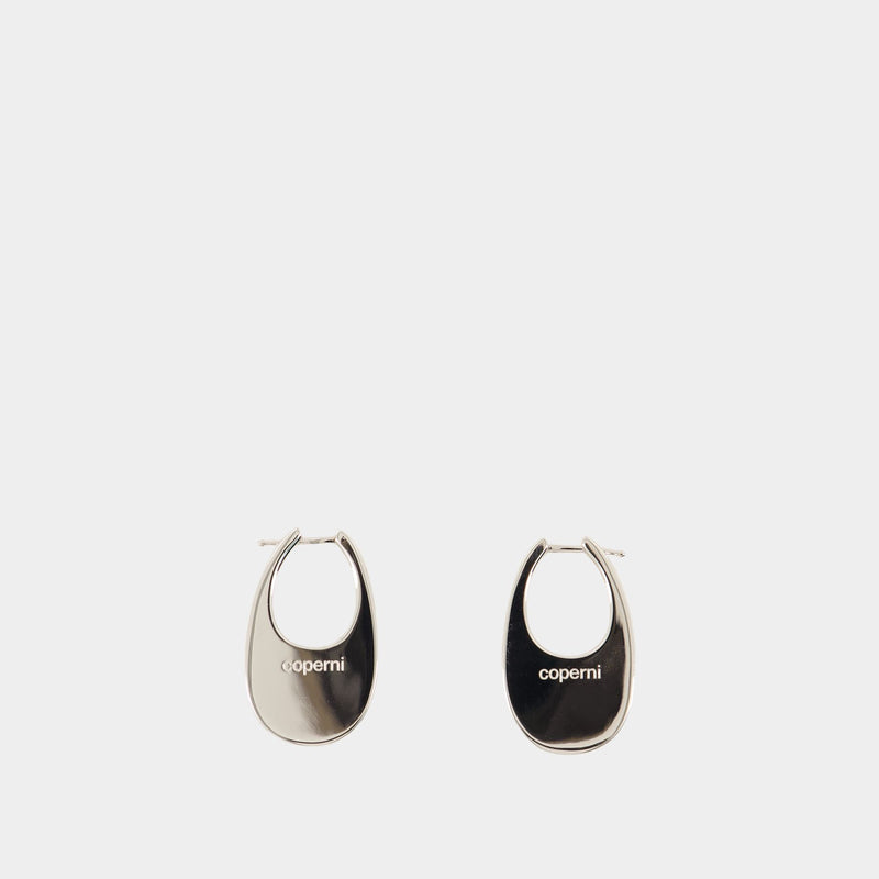 Medium Swipe Earrings - Coperni - Metal - Silver