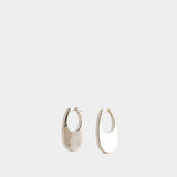 Medium Swipe Earrings - Coperni - Metal - Silver