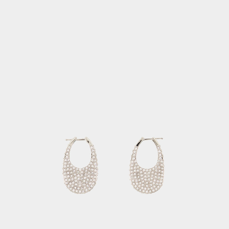 Medium Swipe Earrings - Coperni - Metal - Silver