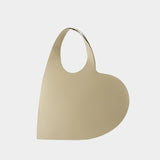 Heart Shopper Bag - Coperni - Leather - Beige