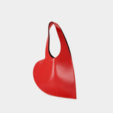 Mini Heart Shopper Bag - Coperni - Leather - Red