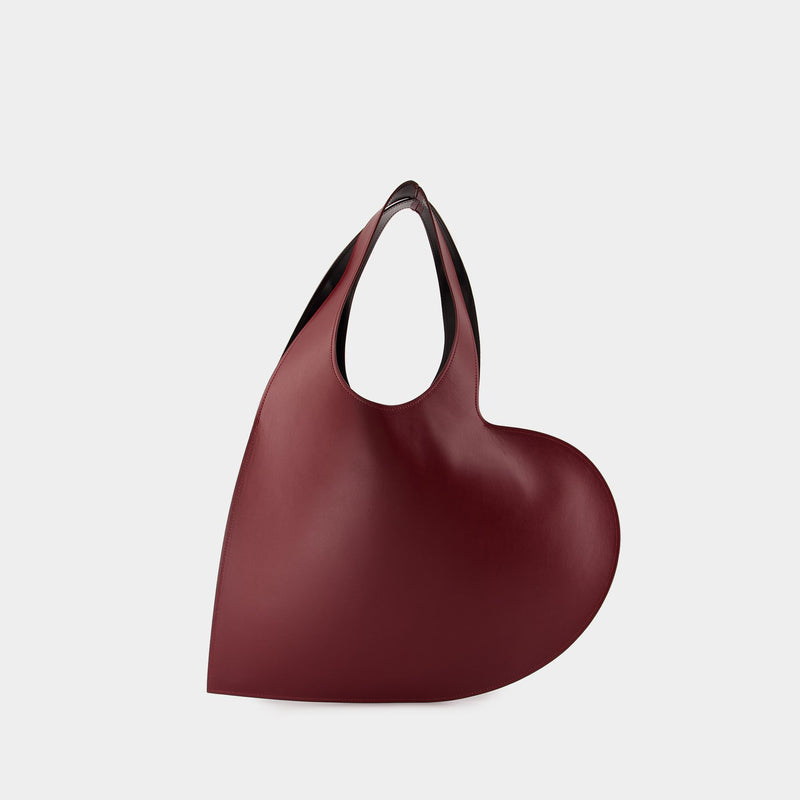 Heart Tote Bag Shopper Bag - Coperni - Leather - Red