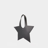 Mini Star Shopper Bag - Coperni - Leather - Black