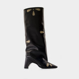 Petal Bridge Boots - Coperni - Leather - Black