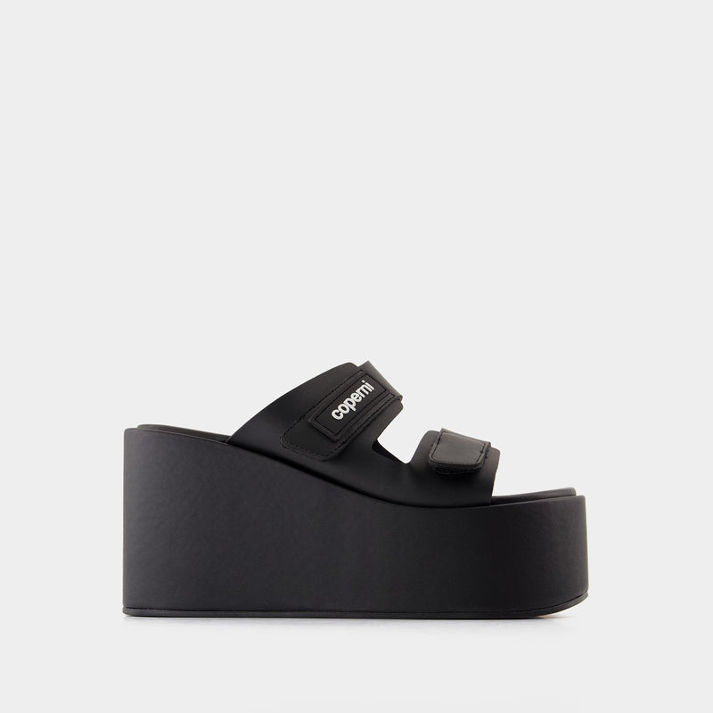 Patch Wedge Sandals - Coperni - Synthetic - Black