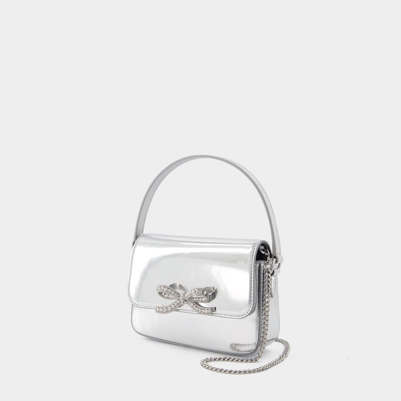 Micro Bag - SELF PORTRAIT - Leather - Silver