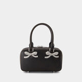 Mini Tote Bag - SELF PORTRAIT - Leather - Black