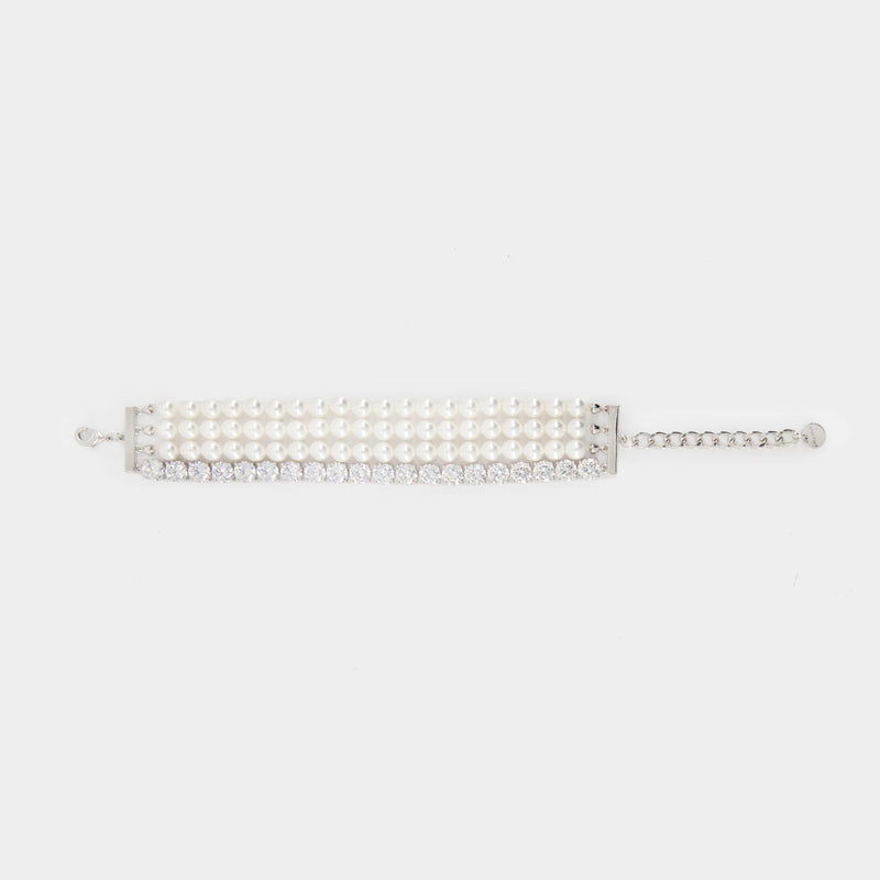 Pearl Diamante Bracelet - SELF PORTRAIT - Others - Silver