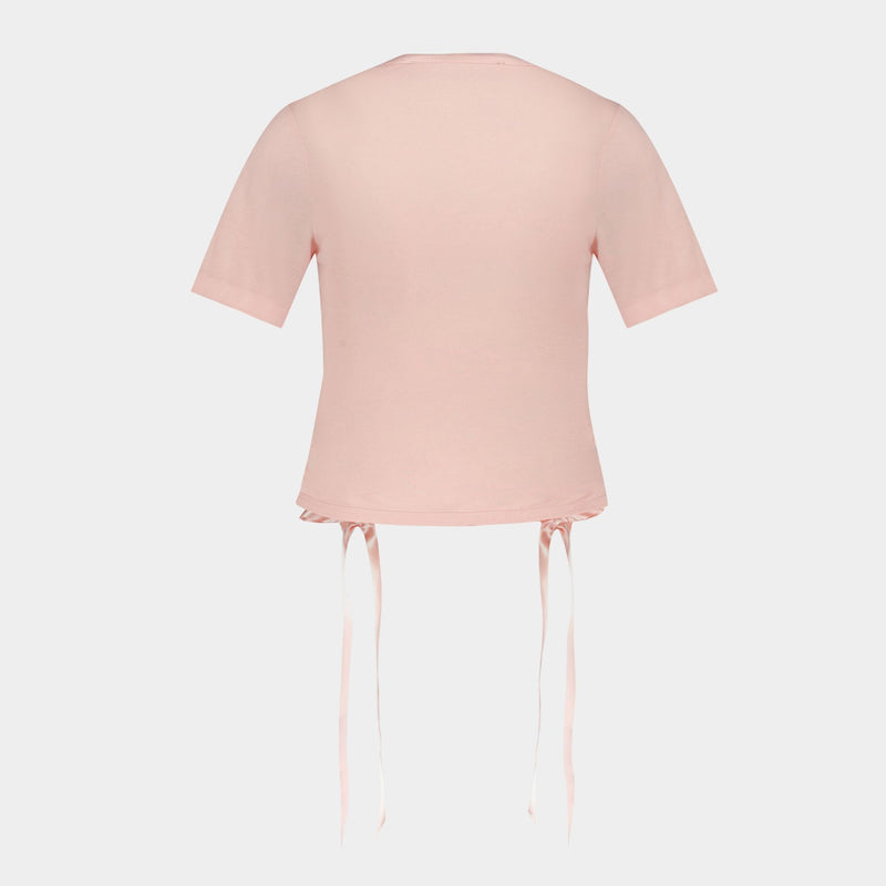 Bow Tails T-Shirt - Simone Rocha - Cotton - Pale Pink