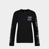 Long Sleeve T-Shirt With Ribbon - Simone Rocha - Cotton - Black