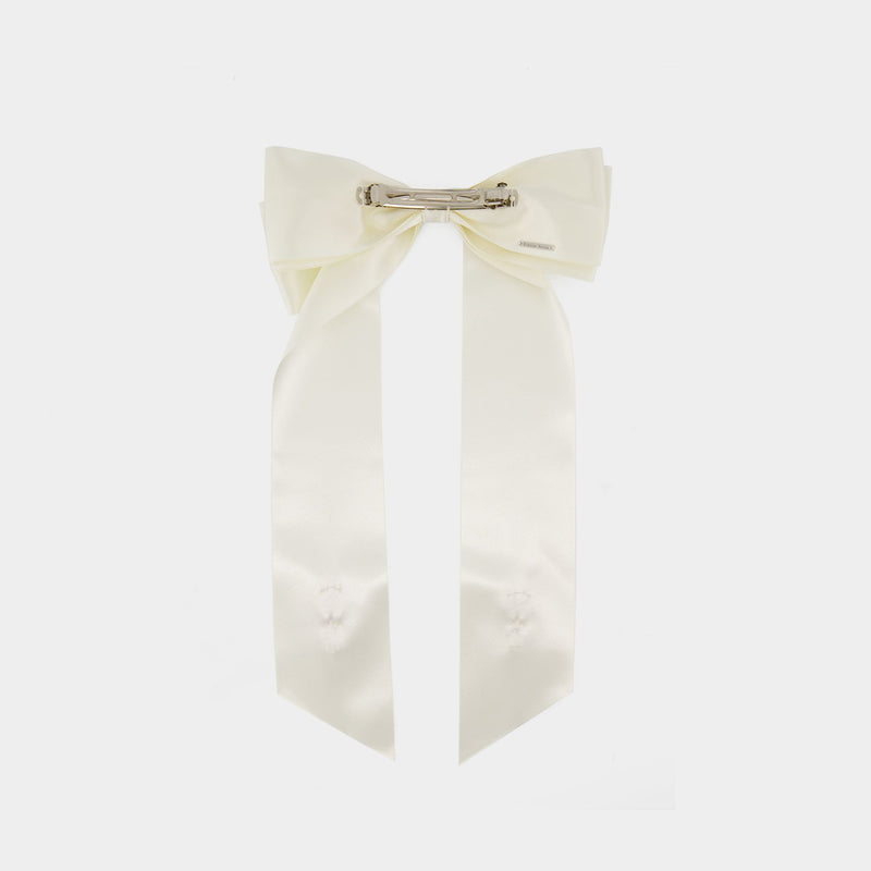 Flower Bow Hair Clip - Simone Rocha - Polyester - Ivory