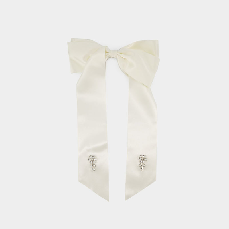 Flower Bow Hair Clip - Simone Rocha - Polyester - Ivory