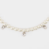 Pearl & Crystal Dagger Necklace - Simone Rocha - Pearl - Beige