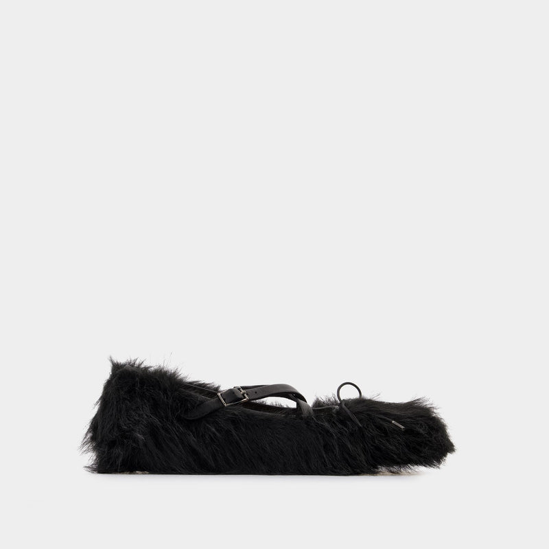 Criss Cross Ballerinas - Simone Rocha - Leather - Black