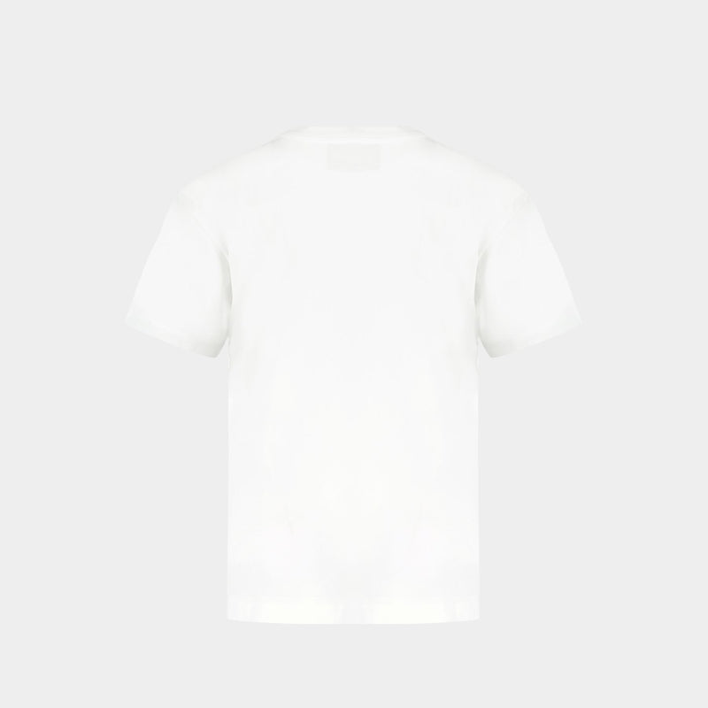 Carnation Print T Shirt - Simone Rocha - Cotton - White