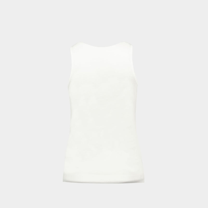 Fitted Ruffle Frill T-Shirt - Simone Rocha - Cotton - White