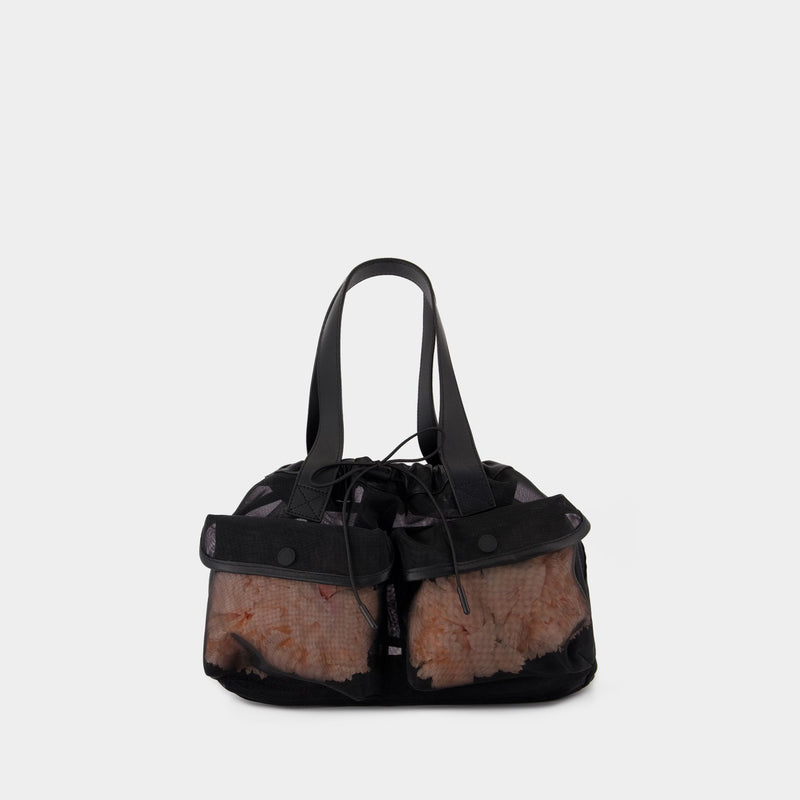 Mini Sheer Stuffed Shopper Bag - Simone Rocha - Polyester - Black