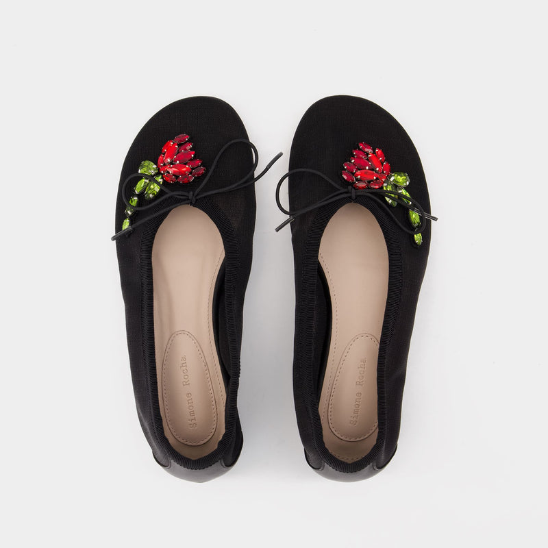 Mesh ballerinas - Simone Rocha - Mesh - Black