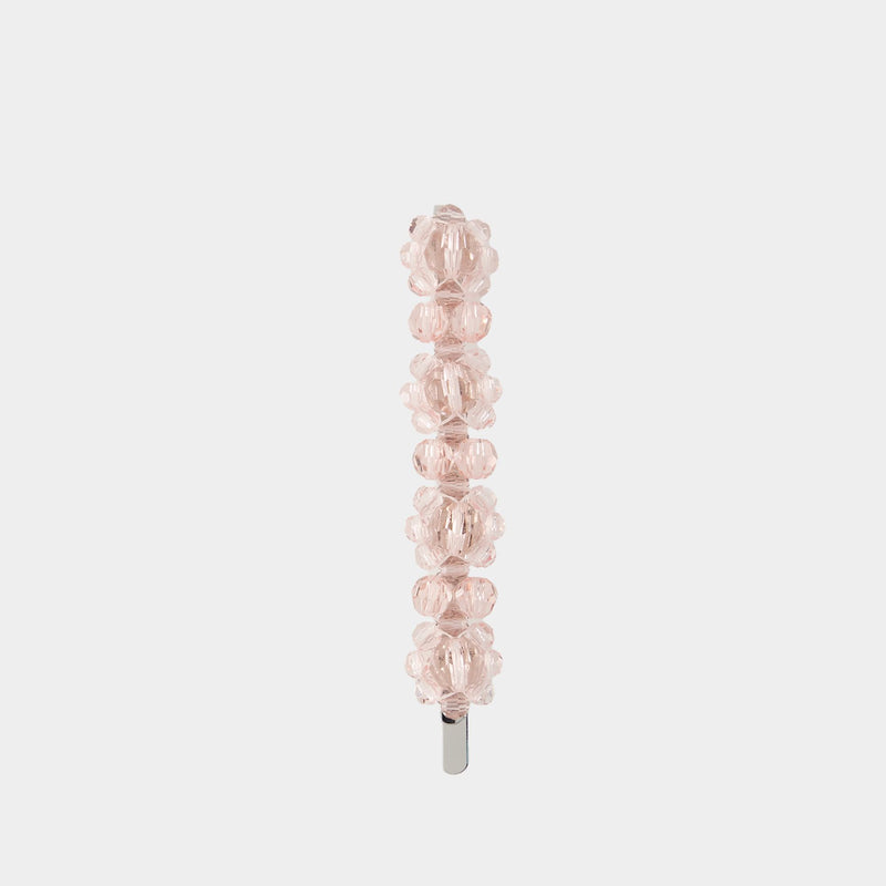 Flower Hair Clip - Simone Rocha - Brass - Pink