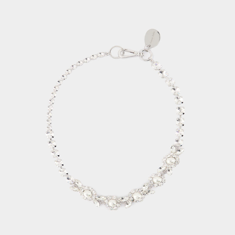 Daisy Floret Necklace - Simone Rocha - Crystal - White