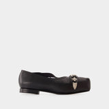 Aj1343 Ballerinas - Toga Pulla - Leather - Black