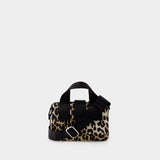 Mini Satchel Crossbody - Ganni - Synthetic - Leopard Printed