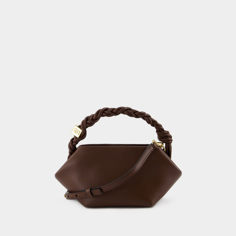 Ganni Bou Mini Crossbody - Ganni - Synthetic Leather - Brown