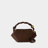 Ganni Bou Mini Crossbody - Ganni - Synthetic Leather - Brown