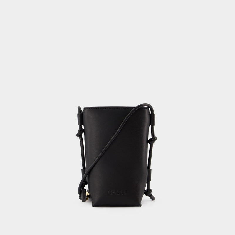 Ganni Bou Crossbody - Ganni - Synthetic Leather - Black