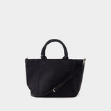 Small Easy Shopper Bag - Ganni - Cotton - Black