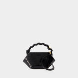 Ganni Bou Mini Bag - Ganni - Synthetic Leather - Black