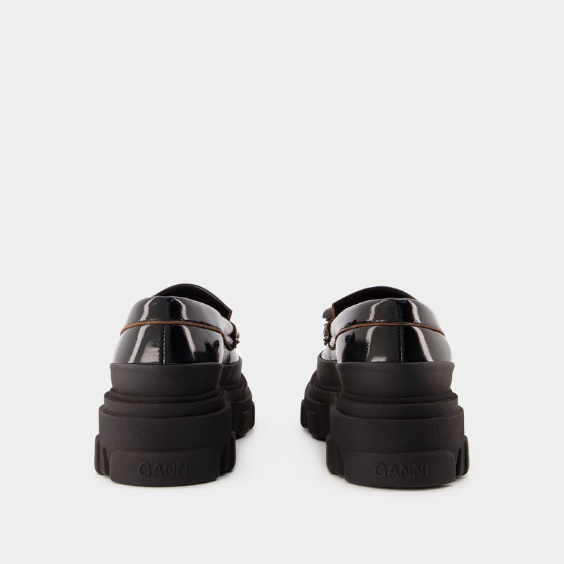 Cleated Loafers - Ganni - Synthetic - Black