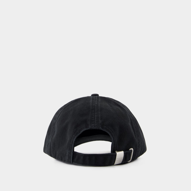 Cap - Ganni - Cotton - Black