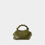 Ganni Bou Small Patent Crossbody - Ganni - Leather - Green