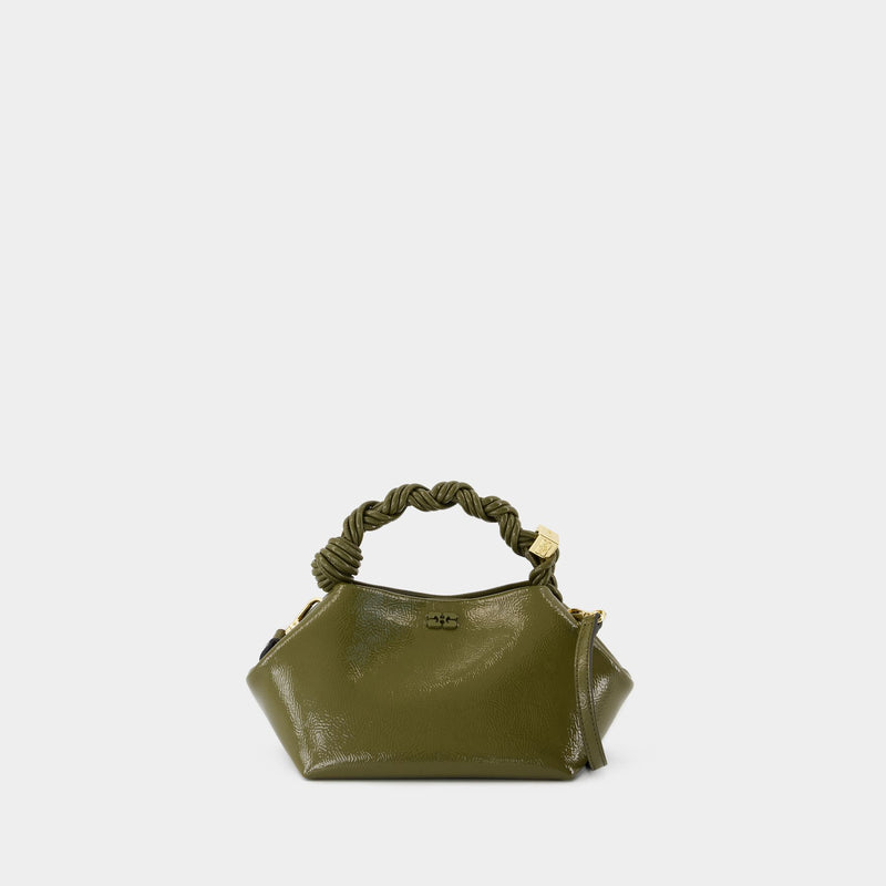 Ganni Bou Small Patent Crossbody - Ganni - Leather - Green