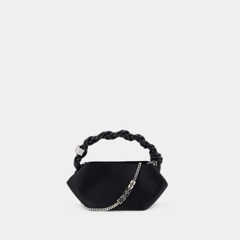 Ganni Bou Mini Soir Crossbody - Ganni - Silk - Black