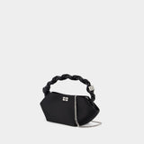 Ganni Bou Mini Soir Crossbody - Ganni - Silk - Black