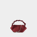 Ganni Bou Bag Mini Soir Crossbody - Ganni - Polyester - Red