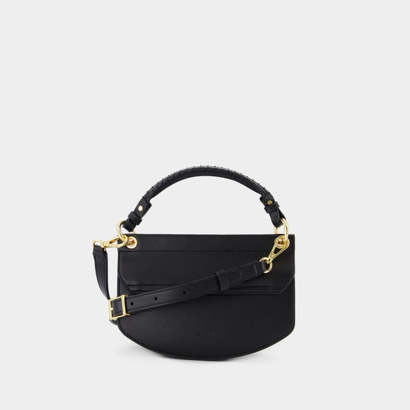 Apo G Mini Top Handle Crossbody - Ganni - Leather - Black