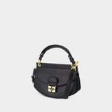 Apo G Mini Top Handle Crossbody - Ganni - Leather - Black