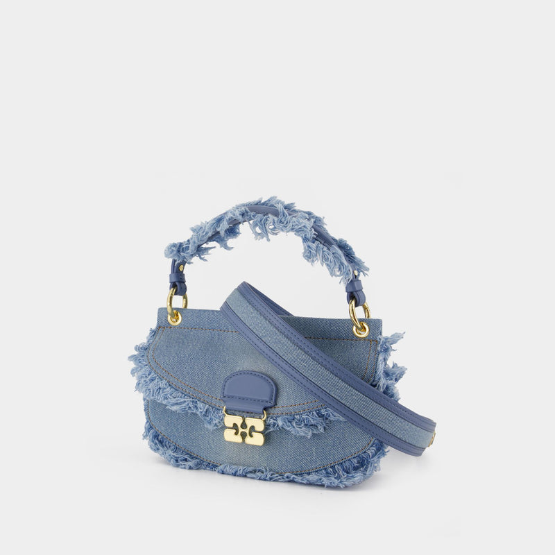 Apo G Mini Crossbody - Ganni - Cotton - Blue