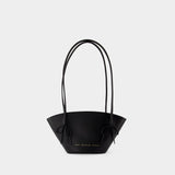 Small Shopper Bag With Bows - Chylak - Leather - Black