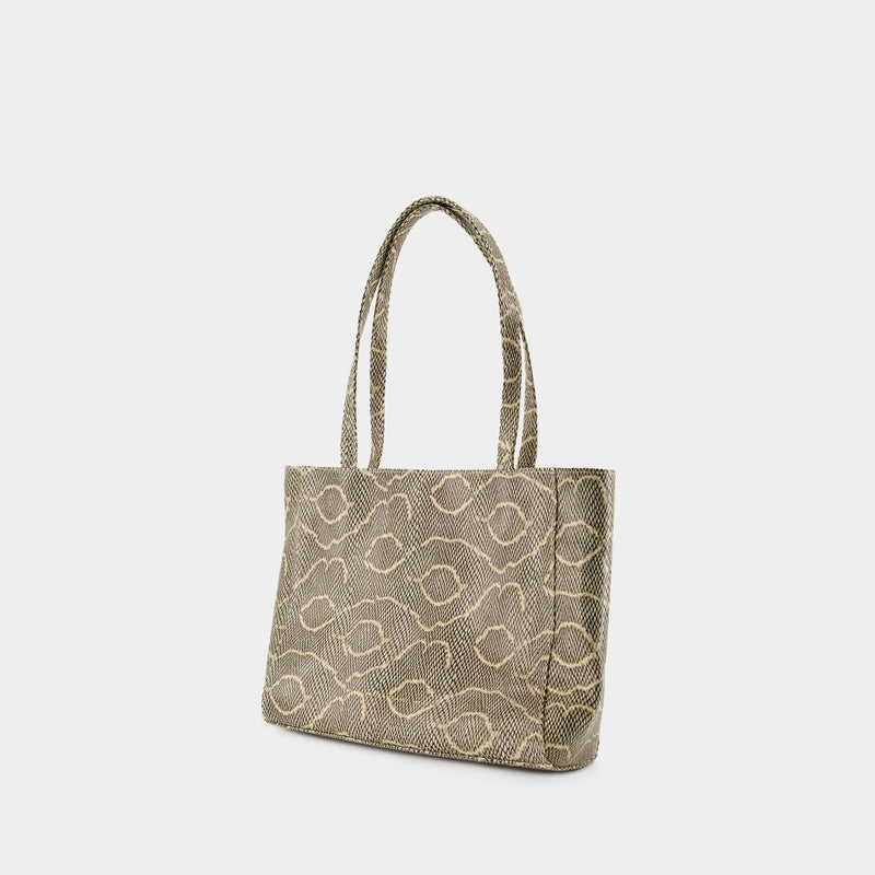 Wide Shopper Bag - Chylak - Leather - Printed