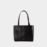 Wide Shopper Bag - Chylak - Leather - Black